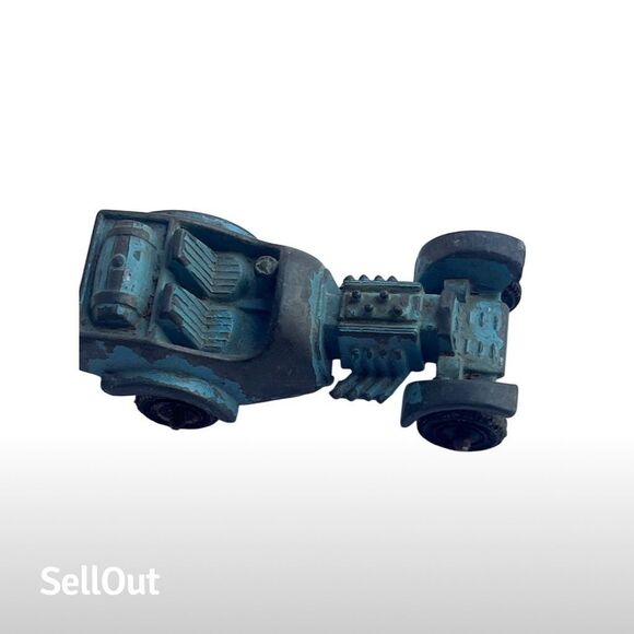 Vintage TootsieToy Blue Hot Rod Roadster Diecast Car - Picture 2 of 9